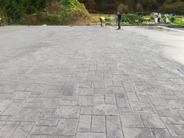 Equipo Hormigón Impreso Vitoria en obra