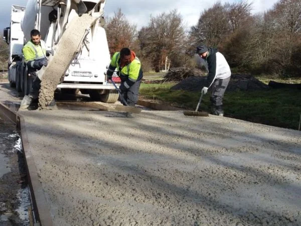 Equipo Hormigón Impreso Vitoria en obra