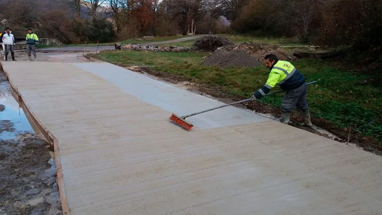 Equipo Hormigón Impreso Vitoria en obra